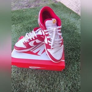 Nike Red and White Sneakers